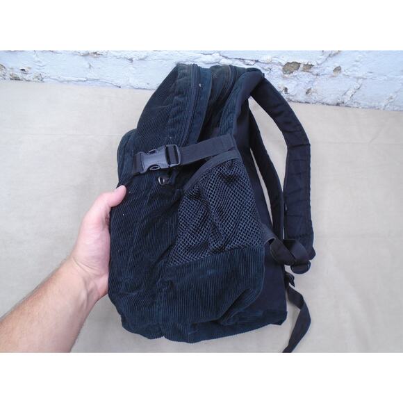 Trans By Jansport Black Corduroy Red Large Zippered Backpack - Picture 14 of 15